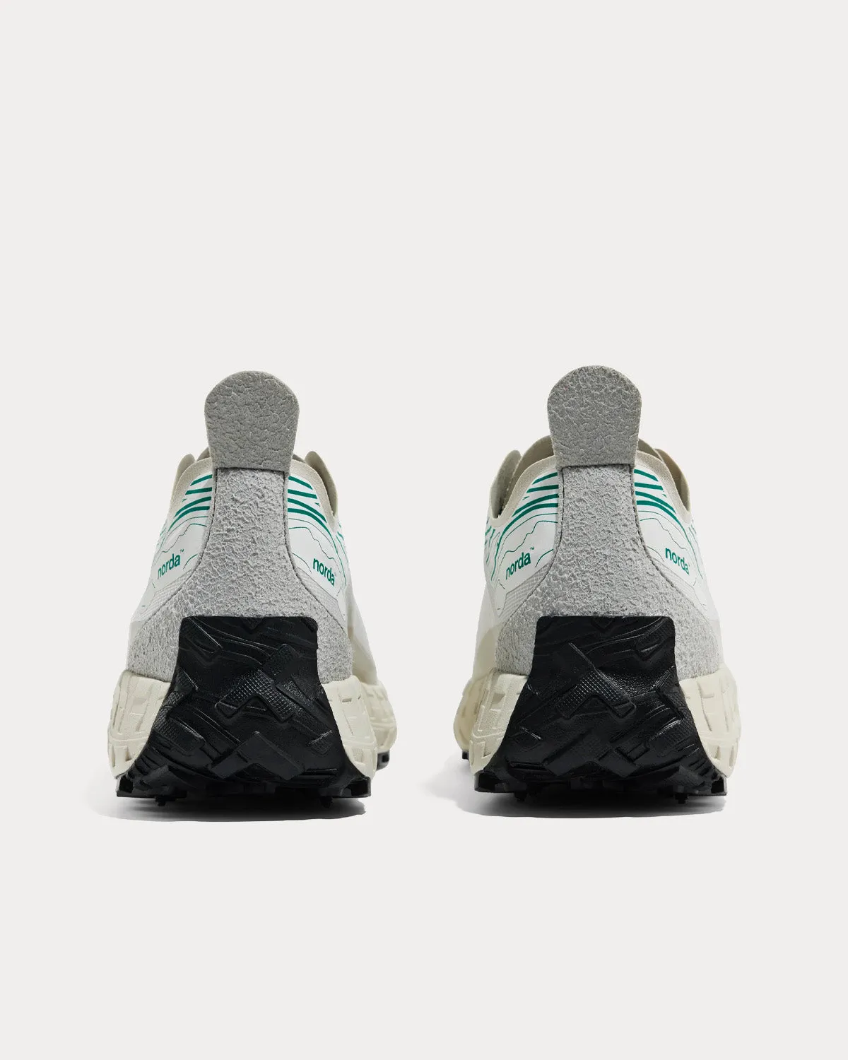 001 Retro White / Forest Running Shoes