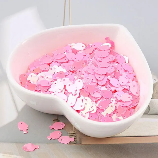 10g/bag Colorful Fish Sequins