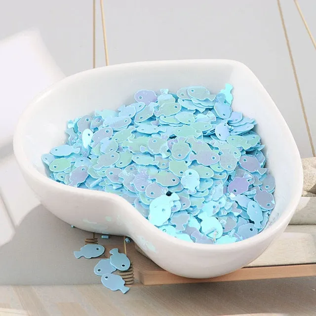 10g/bag Colorful Fish Sequins