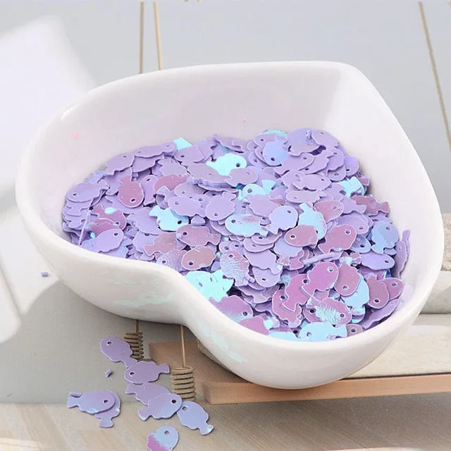 10g/bag Colorful Fish Sequins