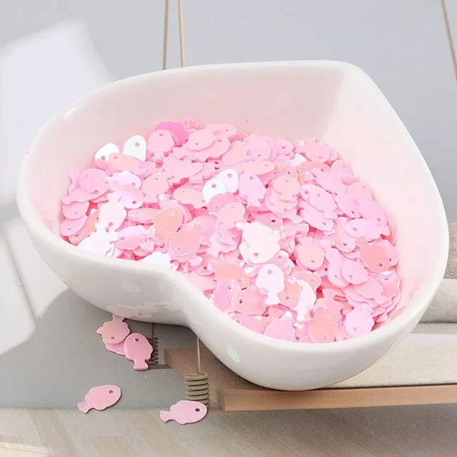 10g/bag Colorful Fish Sequins