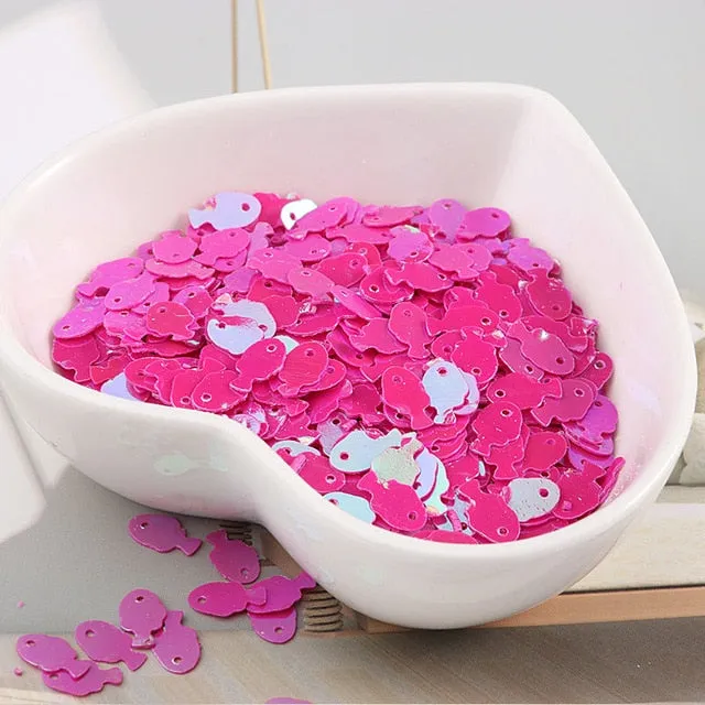 10g/bag Colorful Fish Sequins