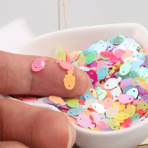 10g/bag Colorful Fish Sequins