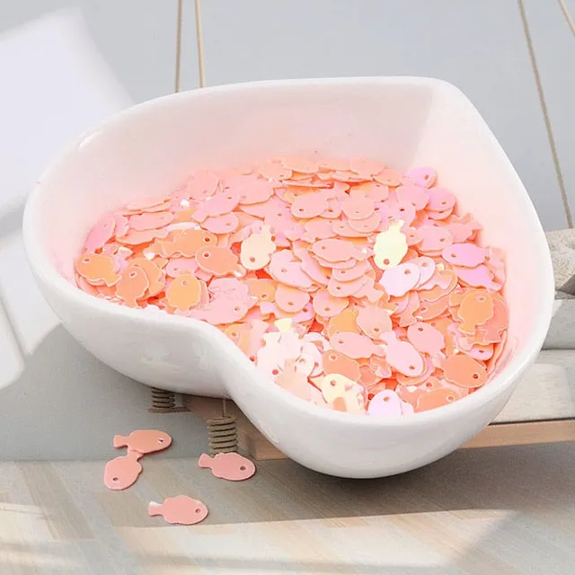 10g/bag Colorful Fish Sequins