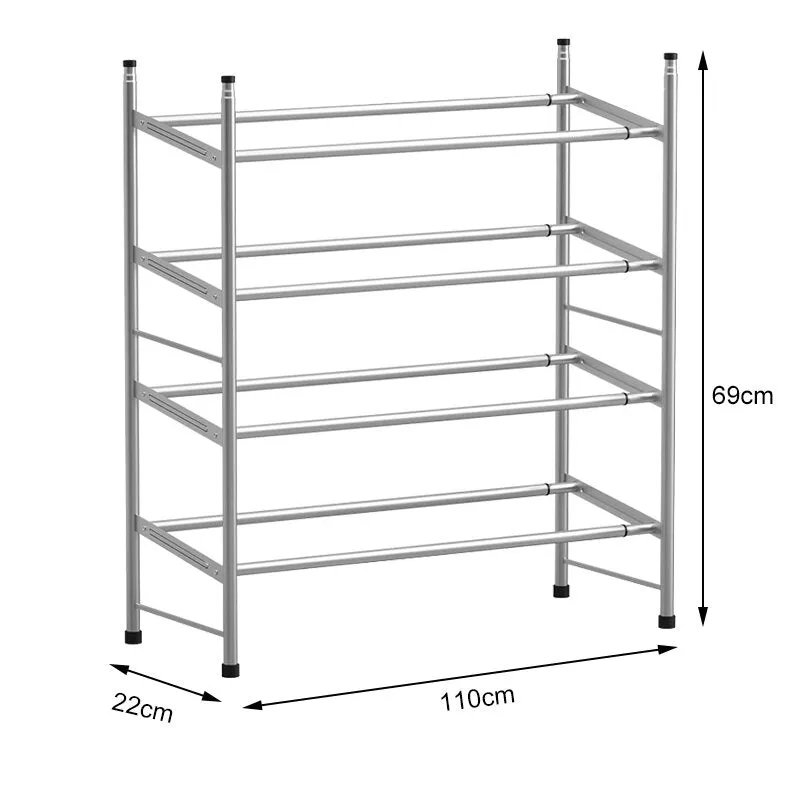 3-Tier Metal Shoe Rack Storage Organizer Tower for Home Sneakers