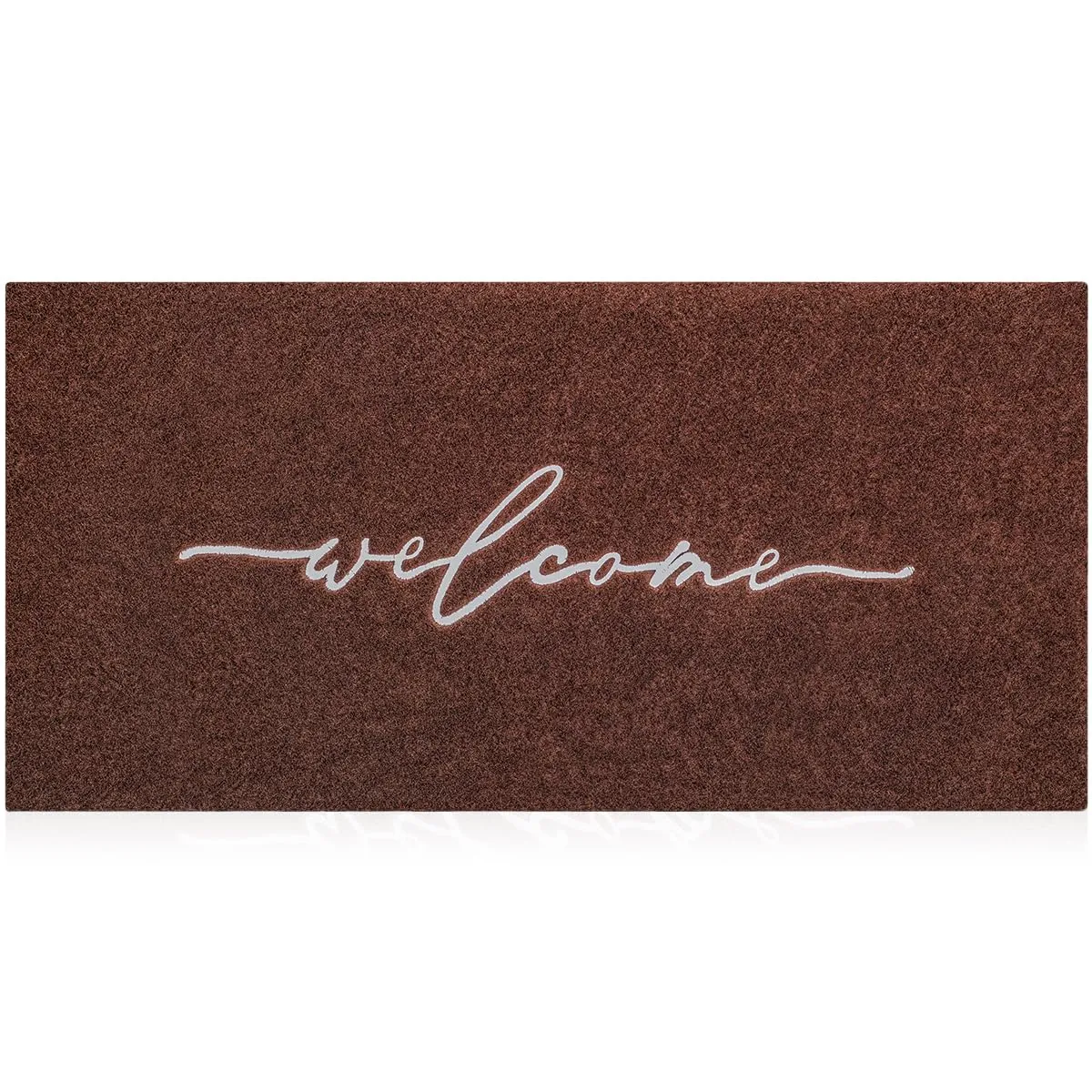 AAZZKANG Door Mat Outdoor Welcome Mat with Non Slip Rubber Backing Quickly Absorb Mud Easy to Clean Entry Doormat for Indoor High Traffic Areas Front Door Large 18"x48"