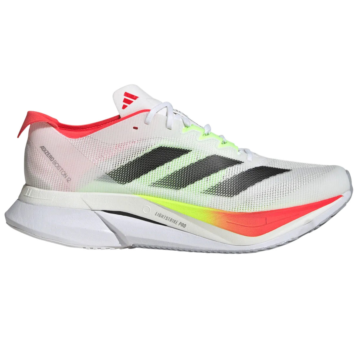 adidas Adizero Boston 12 Running Shoes - Mens - White/Red