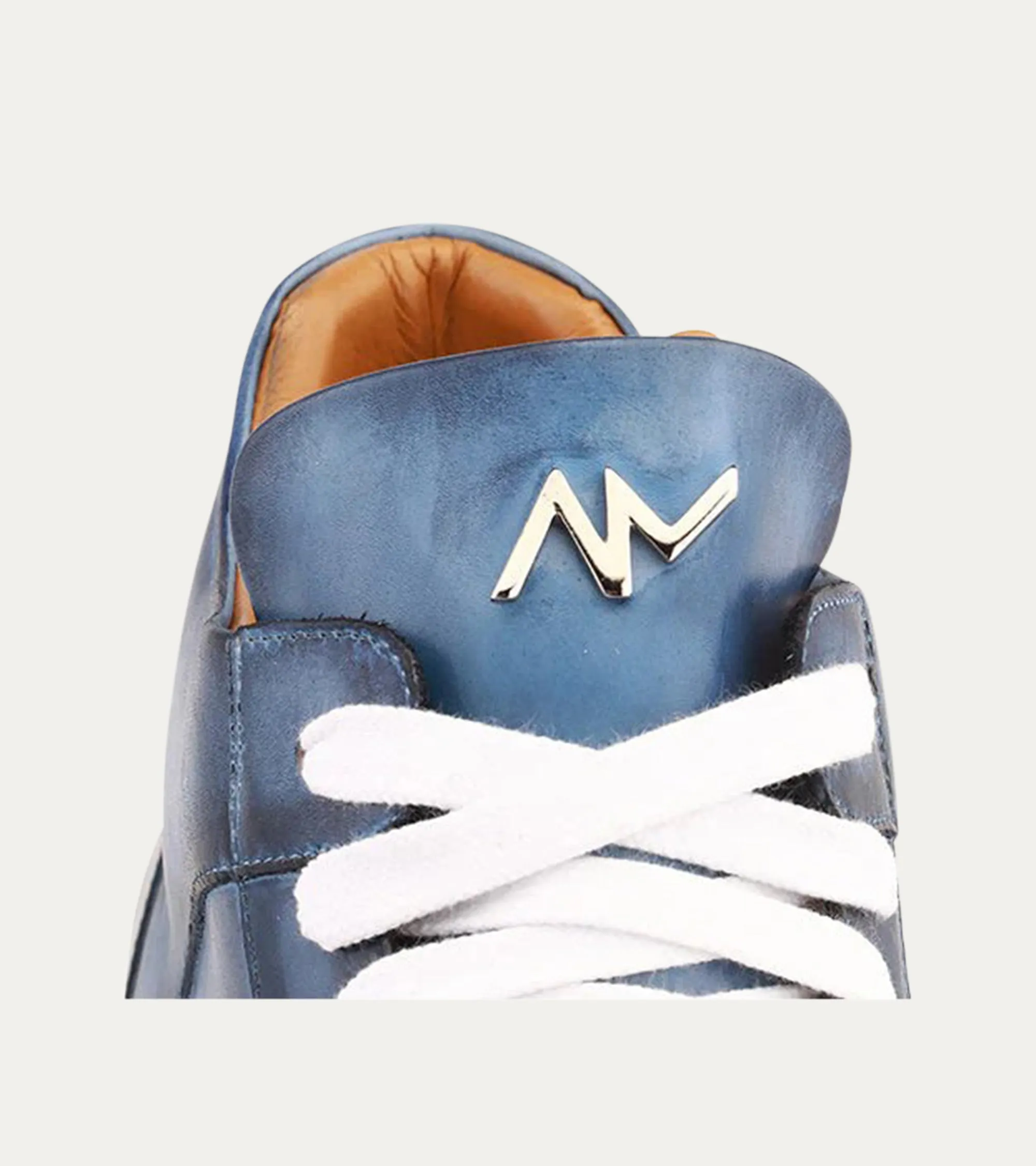 Aire Hi-top Chunky Sole Sneaker in Vela Blue Nicol