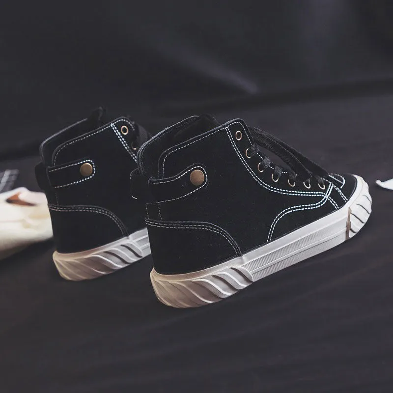All-Match High-Top Cotton Canvas Winter Women's Boots