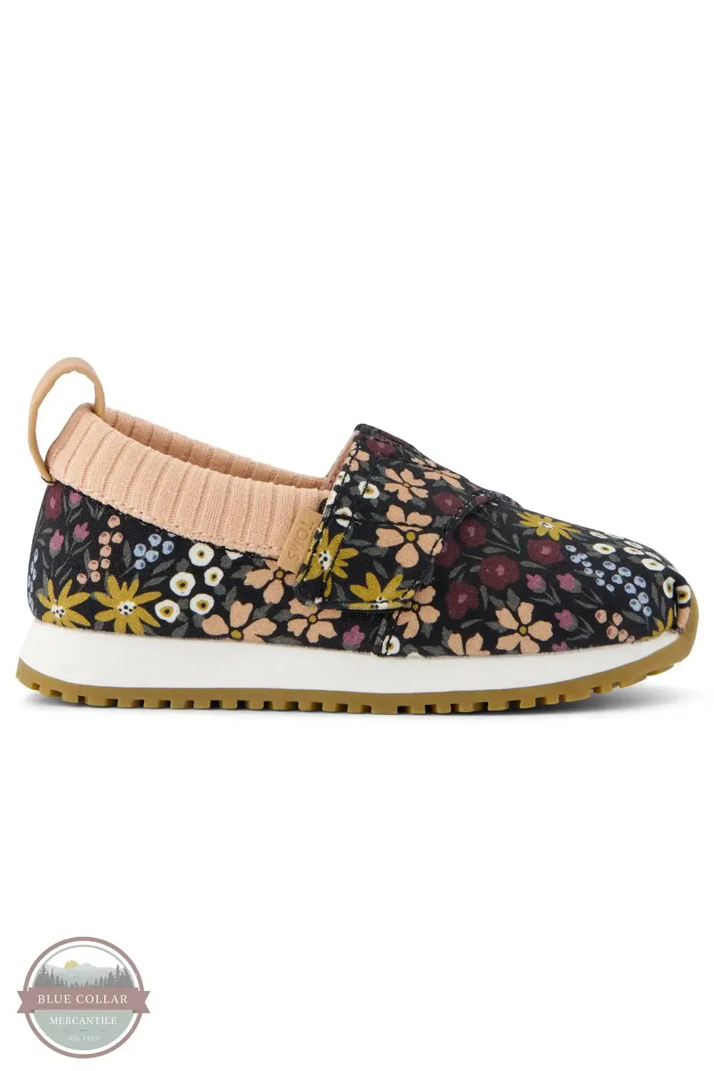 Alpargata Black Wildflowers Canvas Resident Toddler Sneaker 10021228