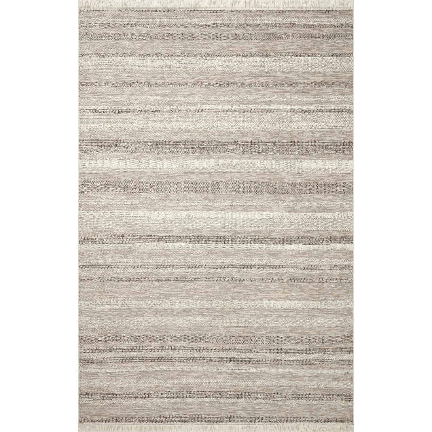 Amber Lewis x Loloi Malibu-02 Ivory/Dove Outdoor Rug