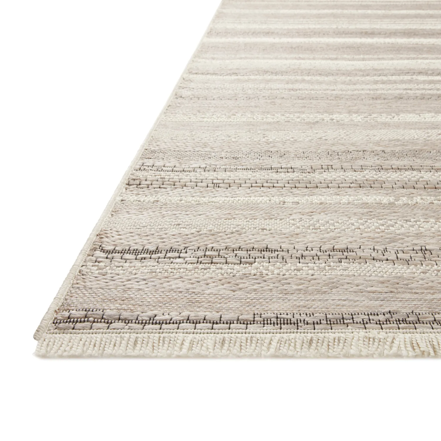 Amber Lewis x Loloi Malibu-02 Ivory/Dove Outdoor Rug