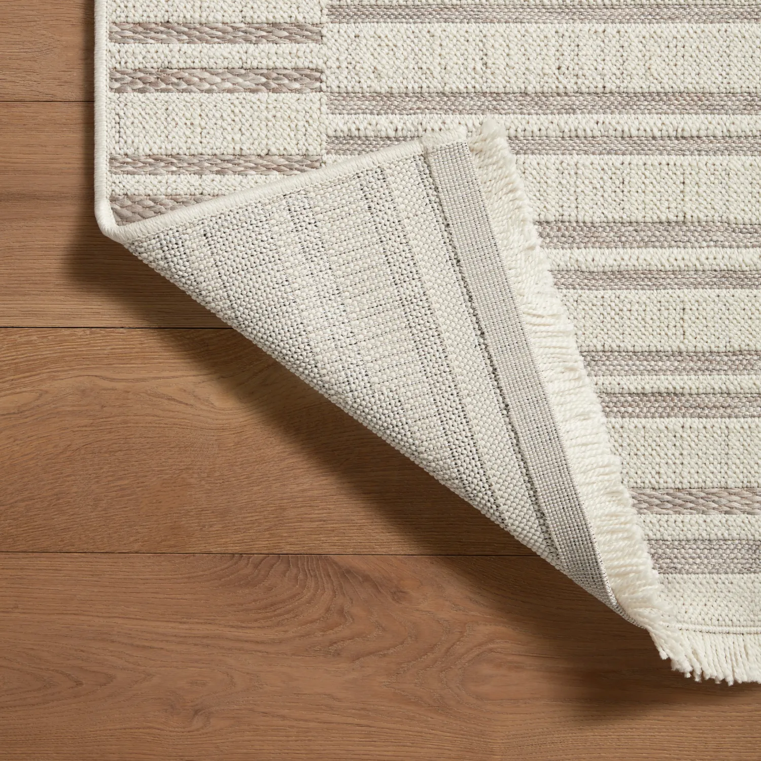 Amber Lewis x Loloi Malibu-03 Ivory/Dove Outdoor Rug