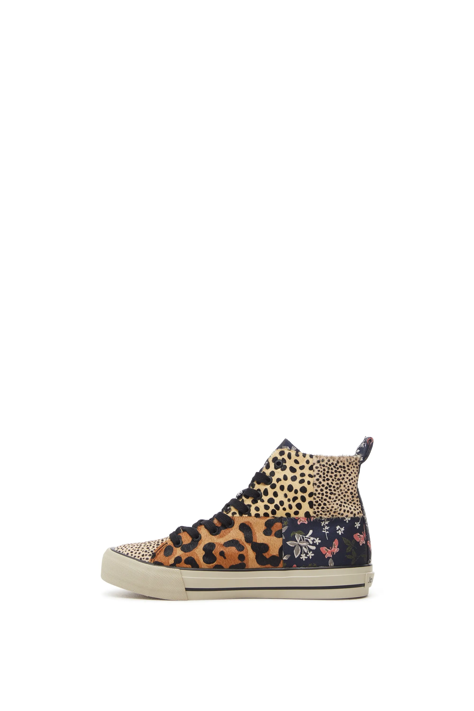 Beta Animal Print High Top Leopard & Floral Trainers Desigual Style  21WSKL03