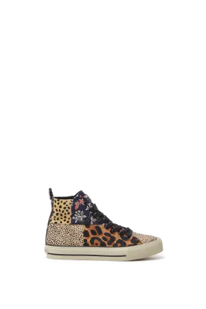 Beta Animal Print High Top Leopard & Floral Trainers Desigual Style  21WSKL03