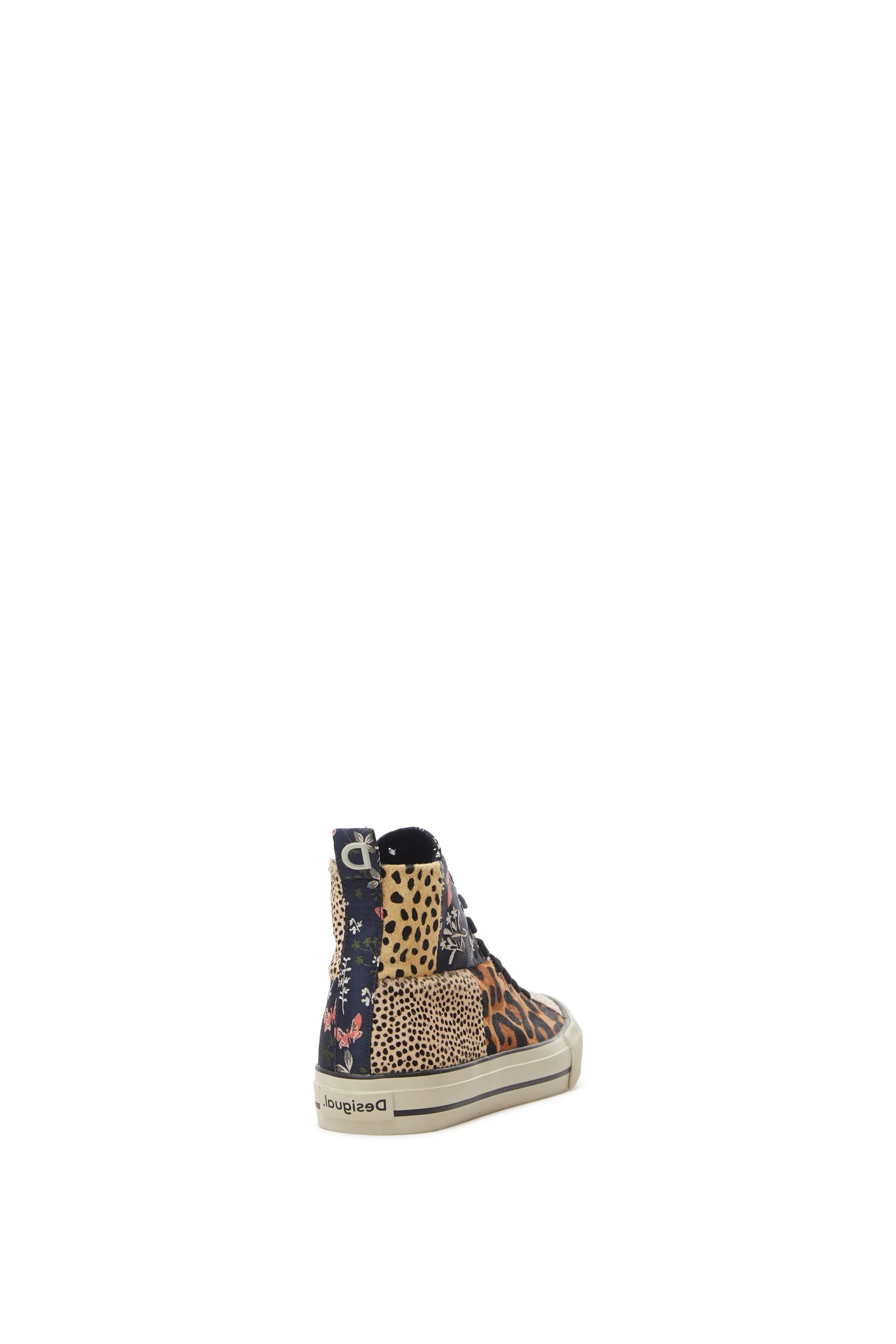 Beta Animal Print High Top Leopard & Floral Trainers Desigual Style  21WSKL03