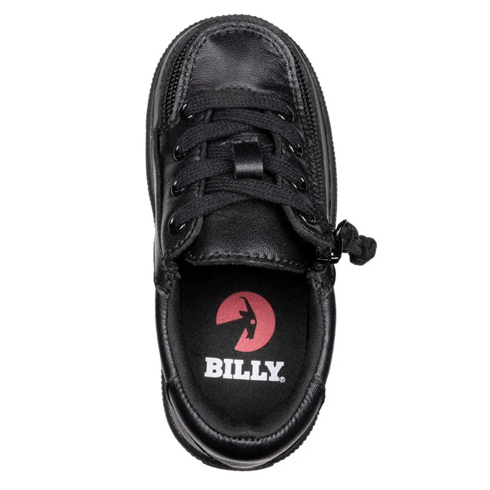 Billy Footwear (Toddlers) - Low Top Leather Black To The Floor Shoes