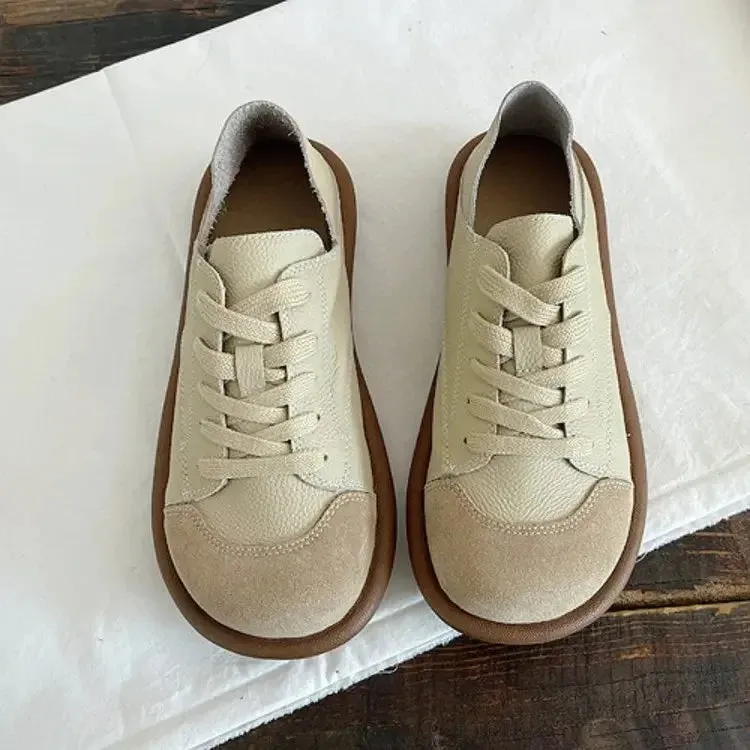 binfenxie Autumn Flats Oxford Women's Flats Designer Casual Canvas Shoes Lace Up Women's Shoes Pink White Shoes for Women 2024