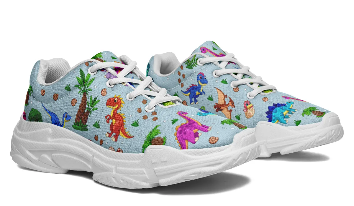 Blue Baby Dinos Chunky Sneakers