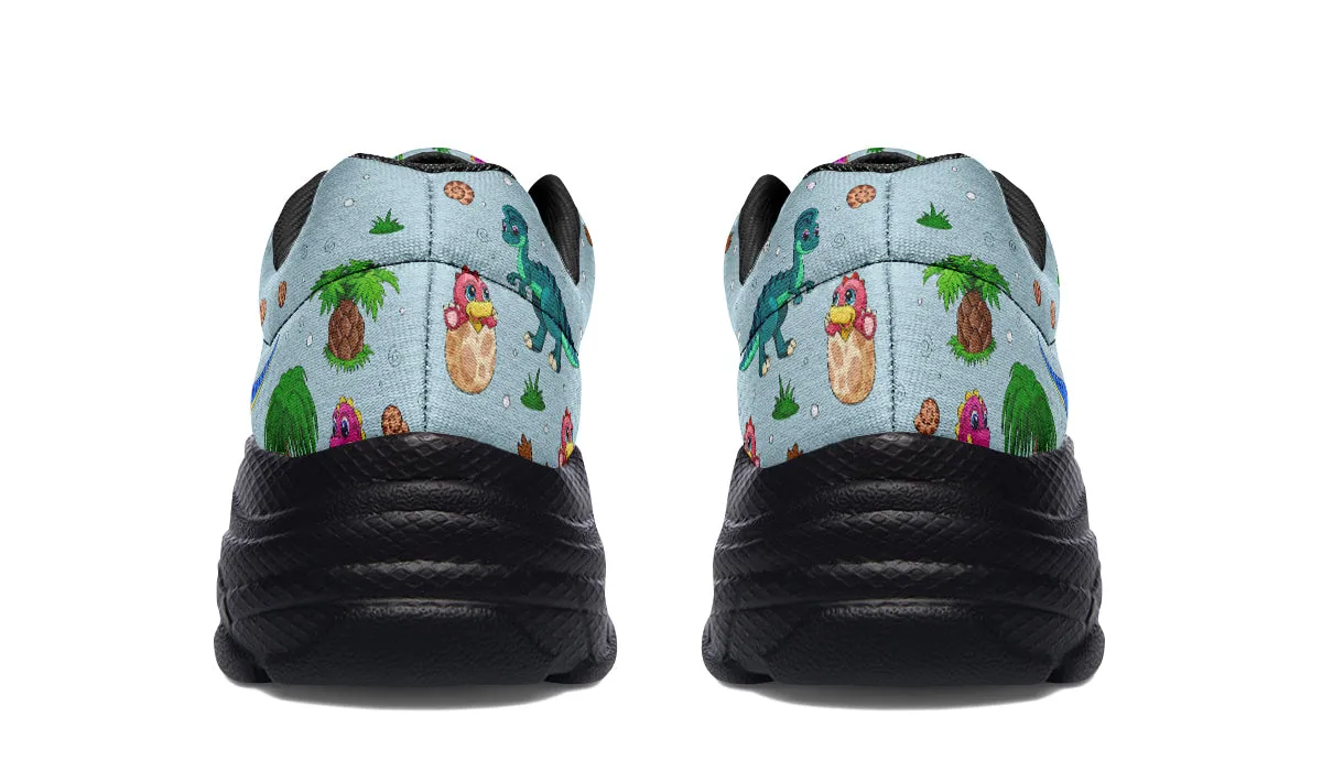 Blue Baby Dinos Chunky Sneakers