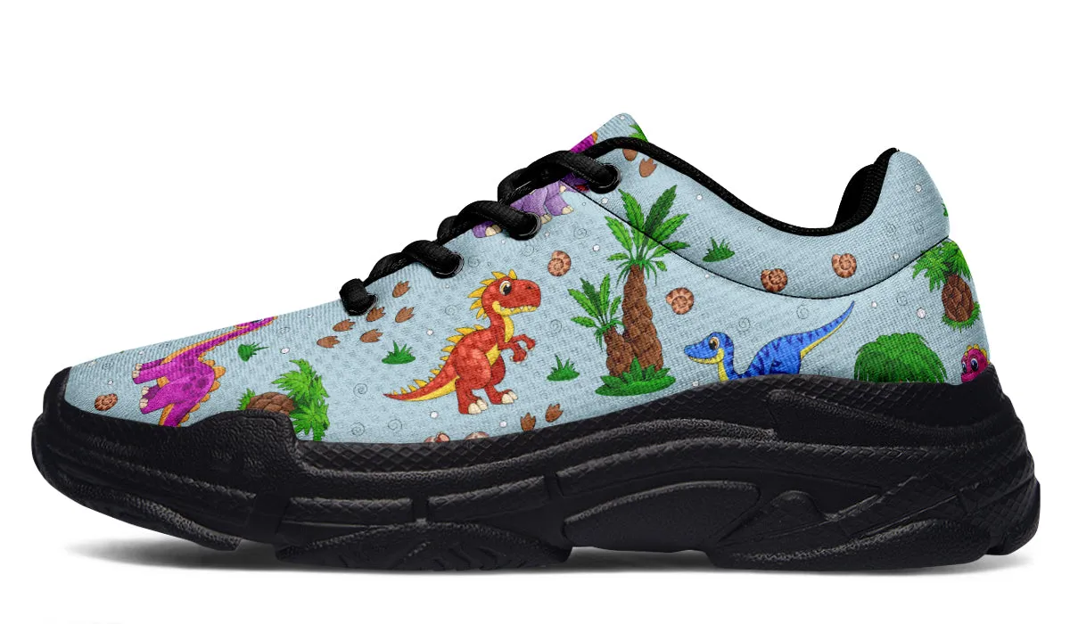 Blue Baby Dinos Chunky Sneakers