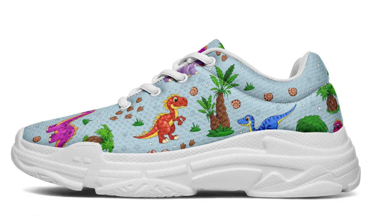 Blue Baby Dinos Chunky Sneakers