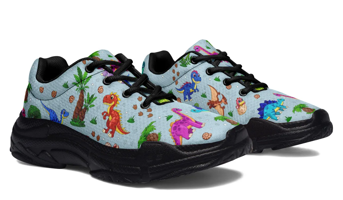 Blue Baby Dinos Chunky Sneakers