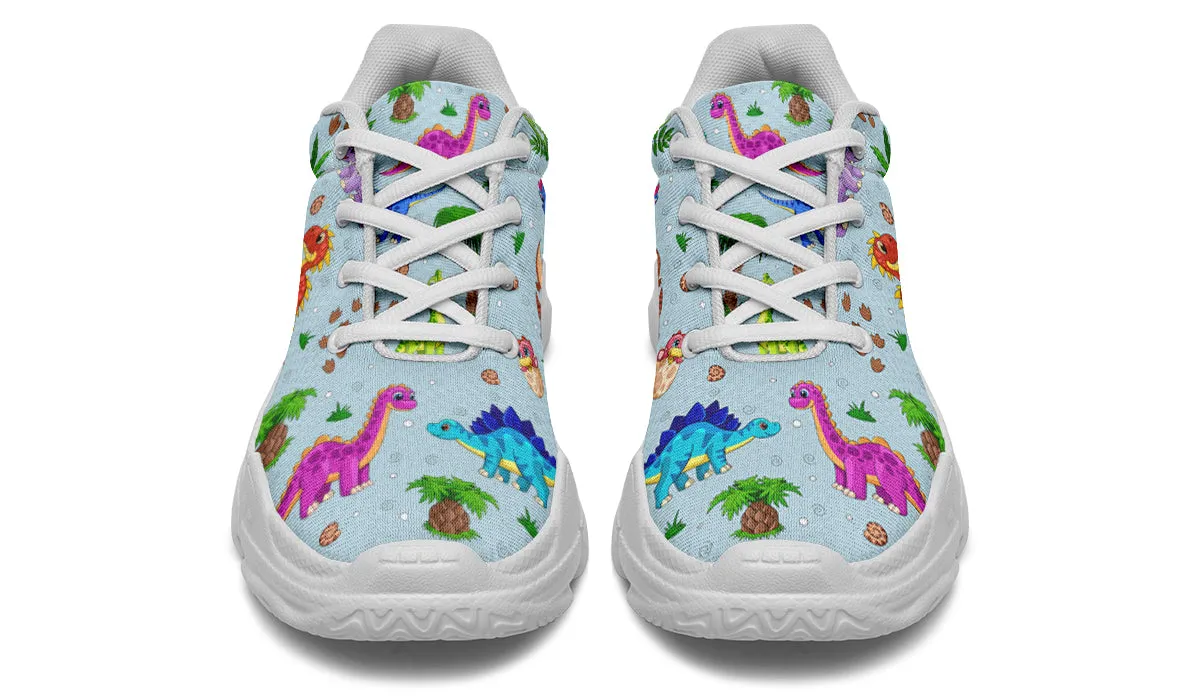 Blue Baby Dinos Chunky Sneakers