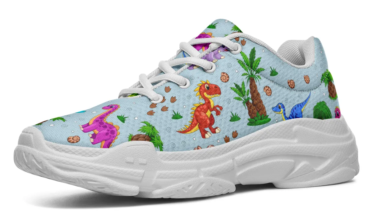 Blue Baby Dinos Chunky Sneakers