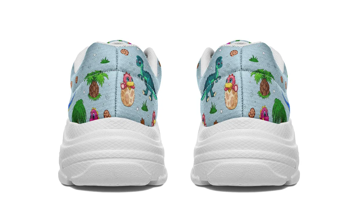 Blue Baby Dinos Chunky Sneakers