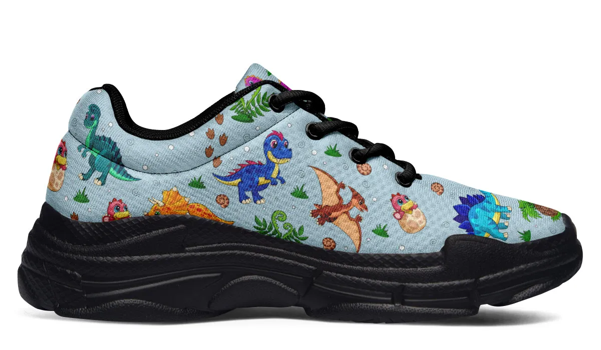 Blue Baby Dinos Chunky Sneakers