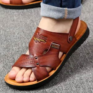 Casual Beach Shoes Men's Non-Slip Dual-Use Slippers