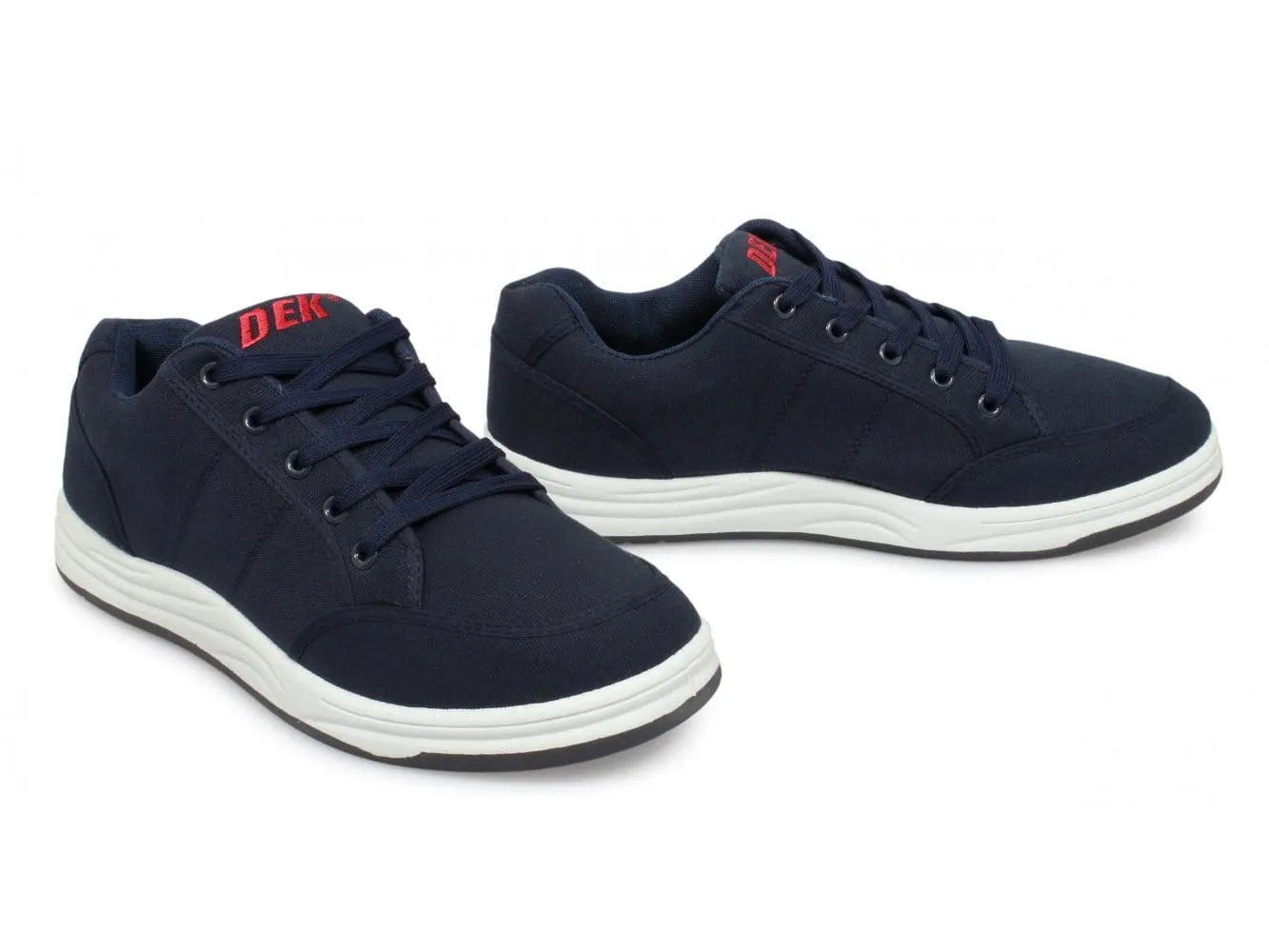 CHARLIE Mens Canvas 5 Eyelet Leisure Shoes Navy