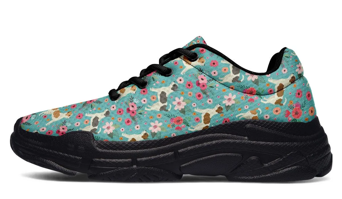 Chihuahua Flower Chunky Sneakers