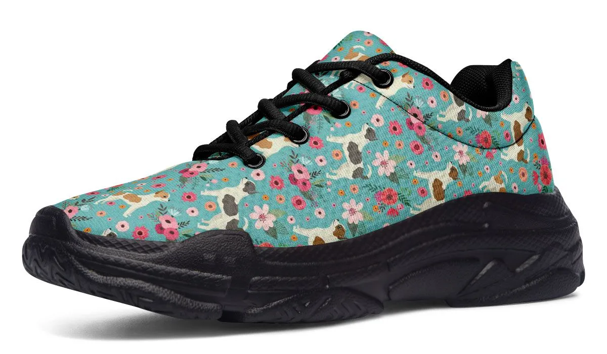 Chihuahua Flower Chunky Sneakers