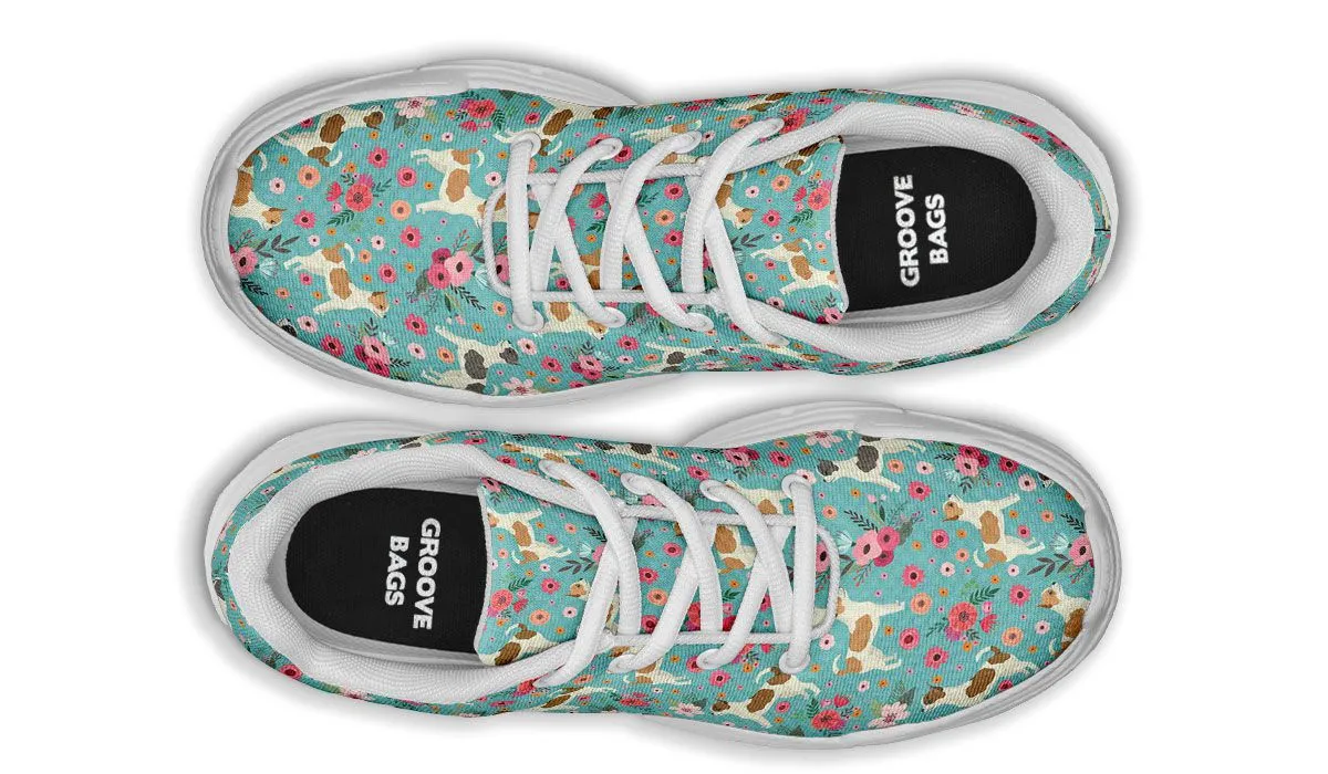 Chihuahua Flower Chunky Sneakers