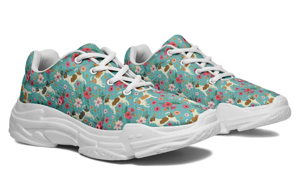 Chihuahua Flower Chunky Sneakers