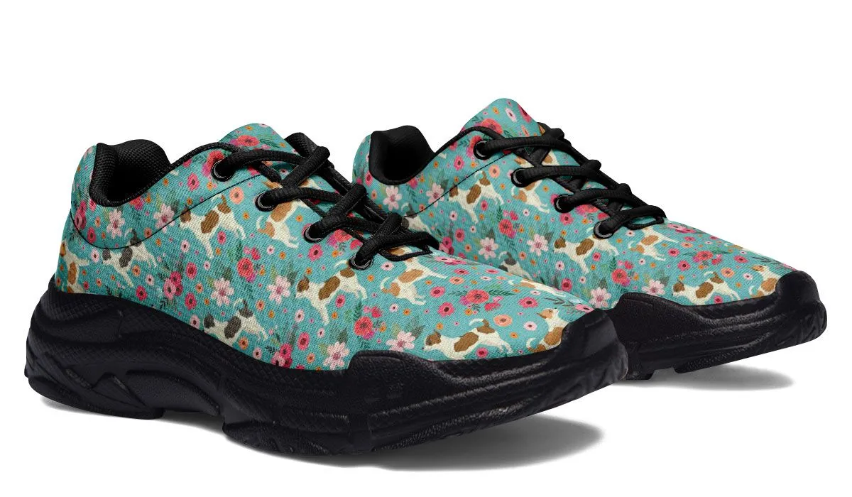 Chihuahua Flower Chunky Sneakers
