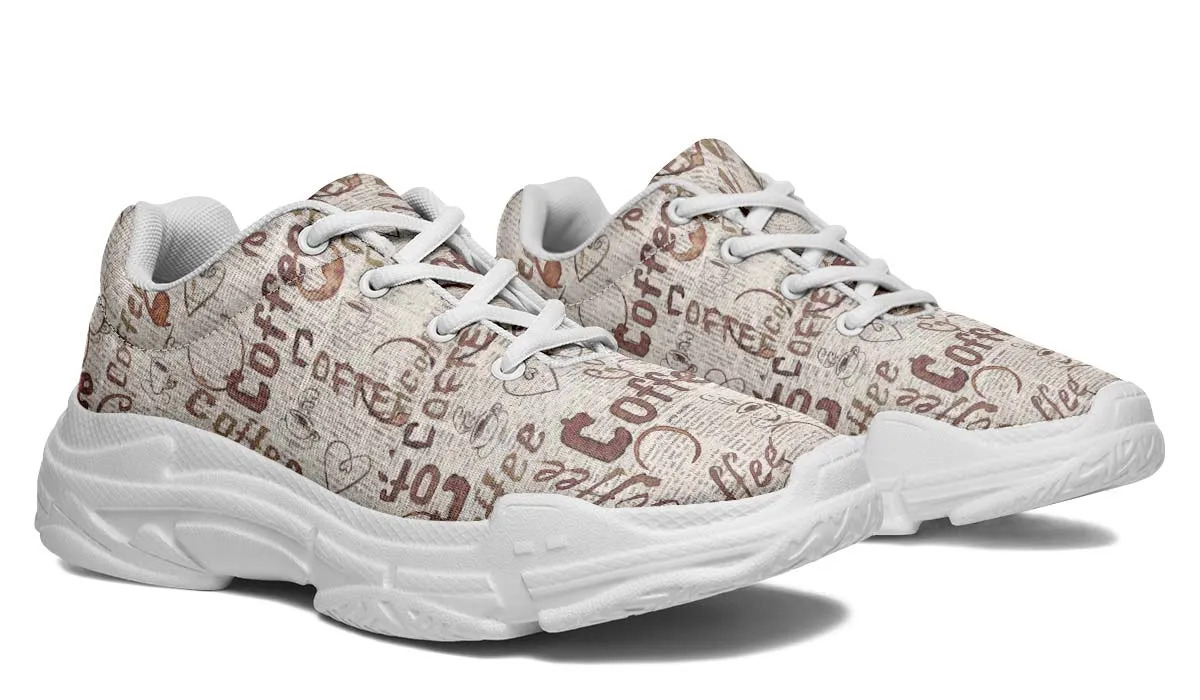 Coffee Stain Chunky Sneakers