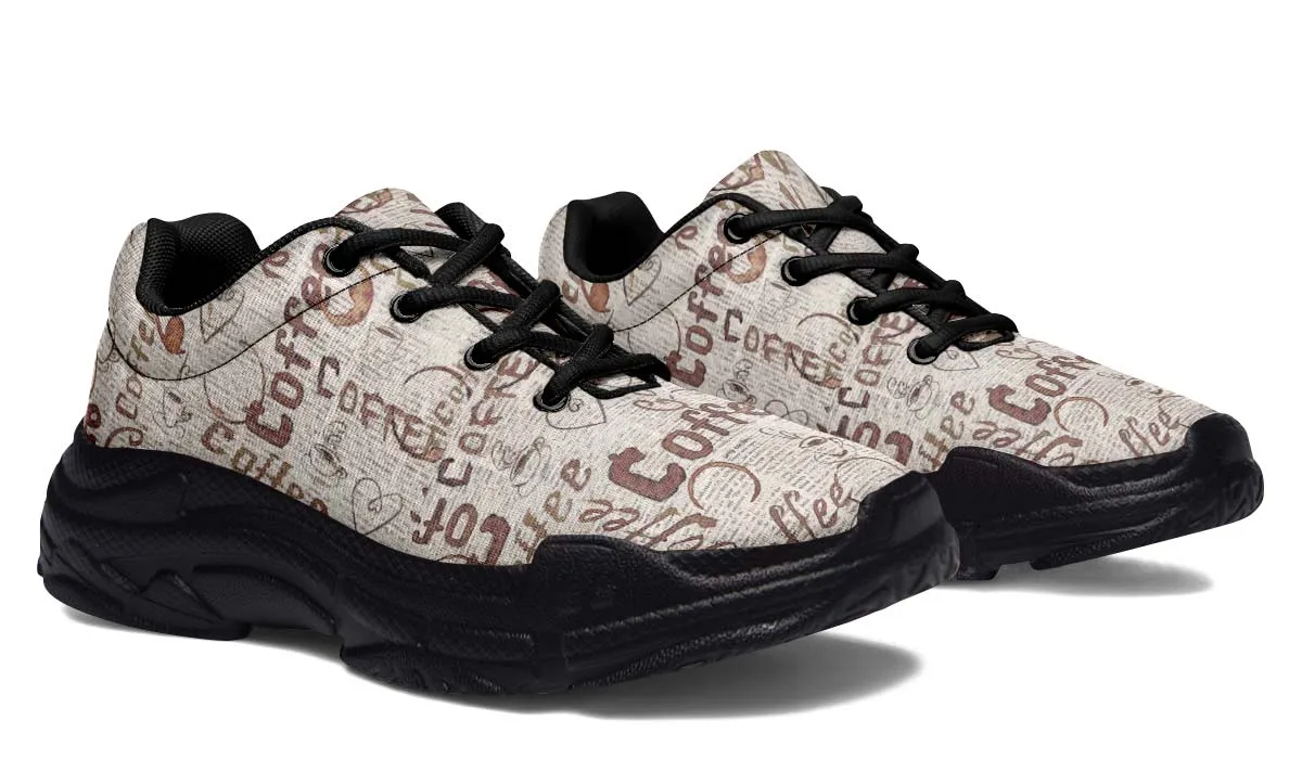Coffee Stain Chunky Sneakers