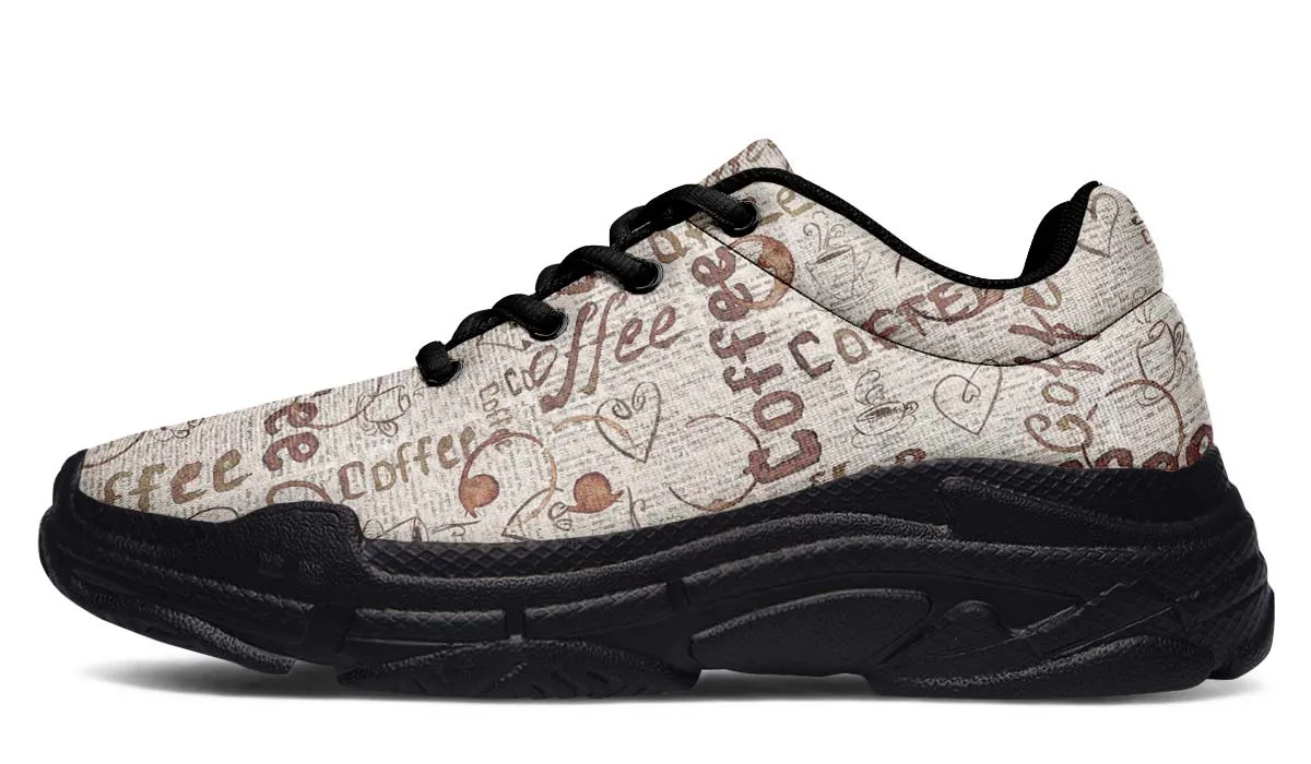 Coffee Stain Chunky Sneakers