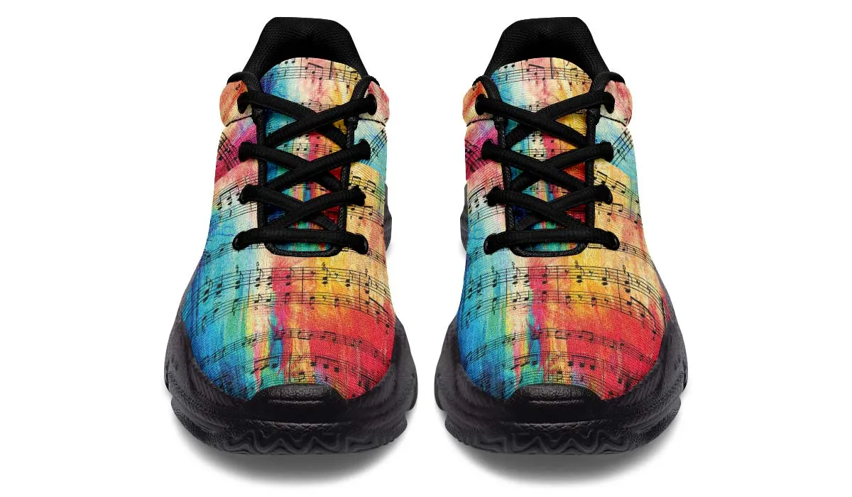 Colorful Music Chunky Sneakers
