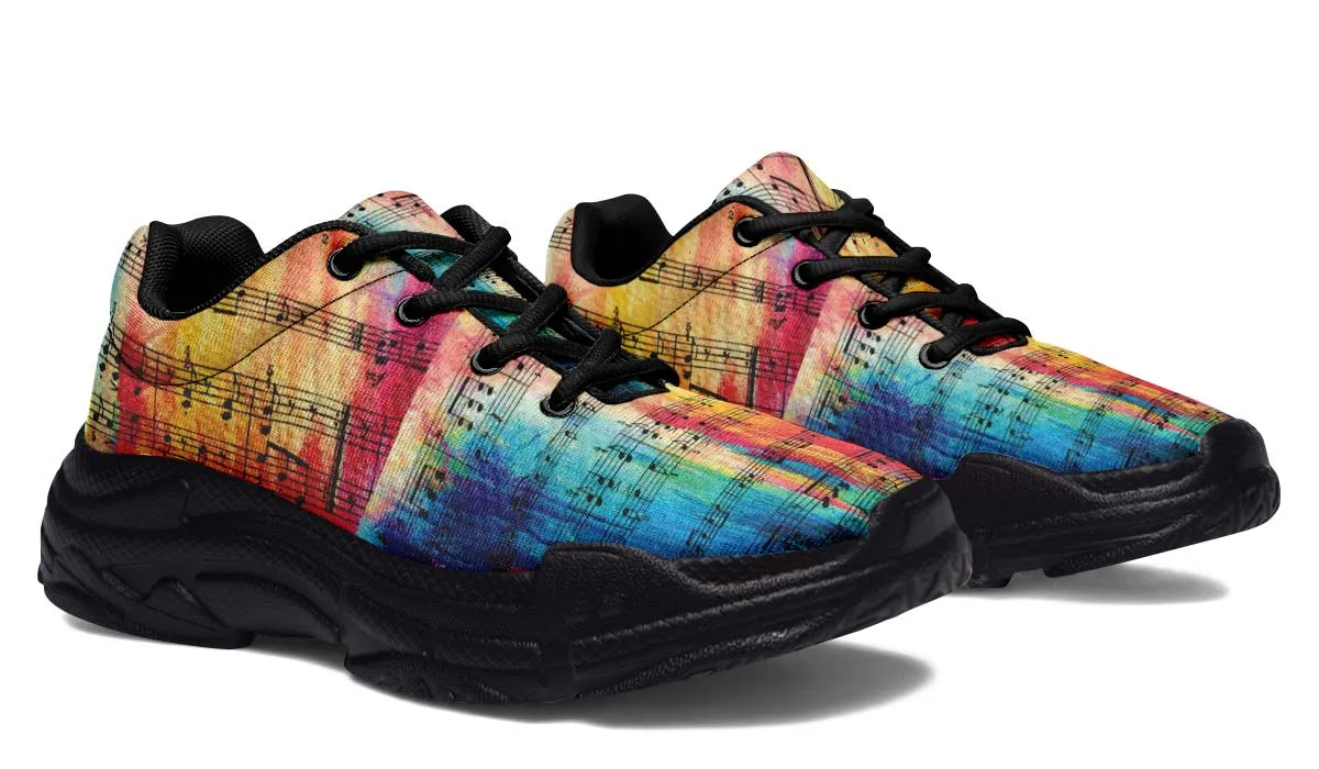 Colorful Music Chunky Sneakers