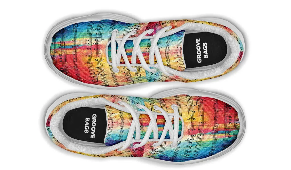 Colorful Music Chunky Sneakers