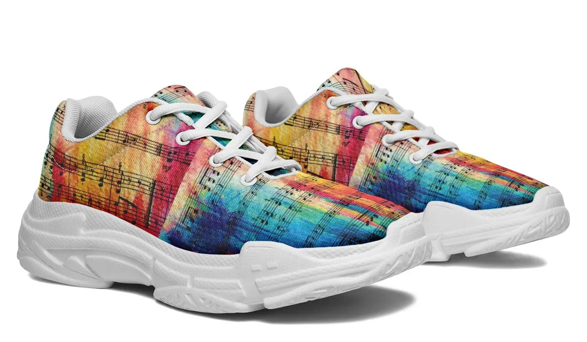 Colorful Music Chunky Sneakers