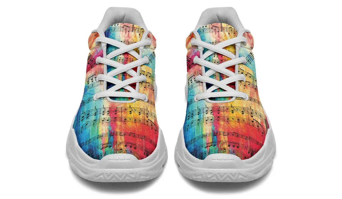 Colorful Music Chunky Sneakers