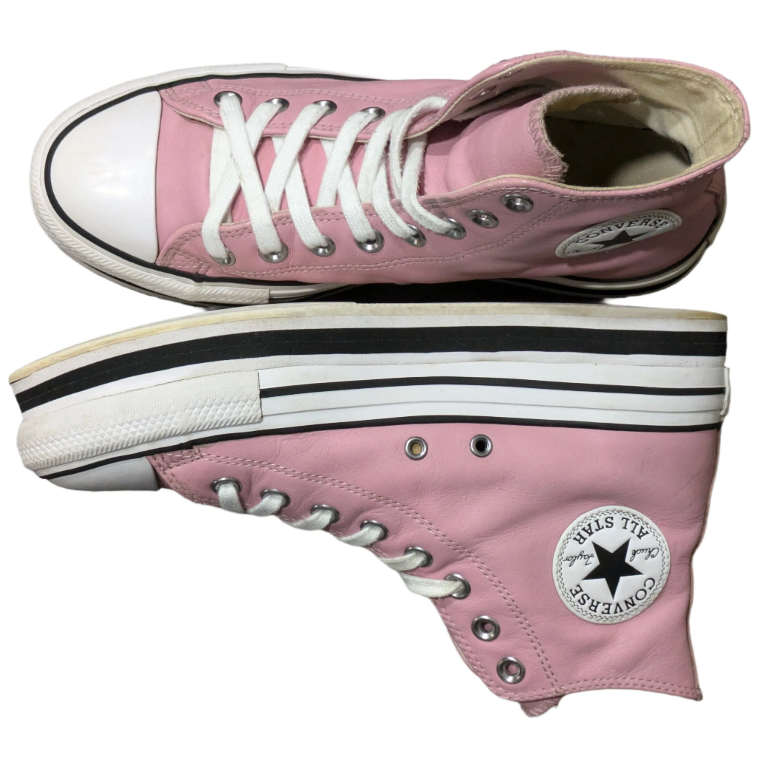 Converse Chuck Taylor All Star Leather EVA High Top - Pink Size UK 7 / EU 40 / US 9