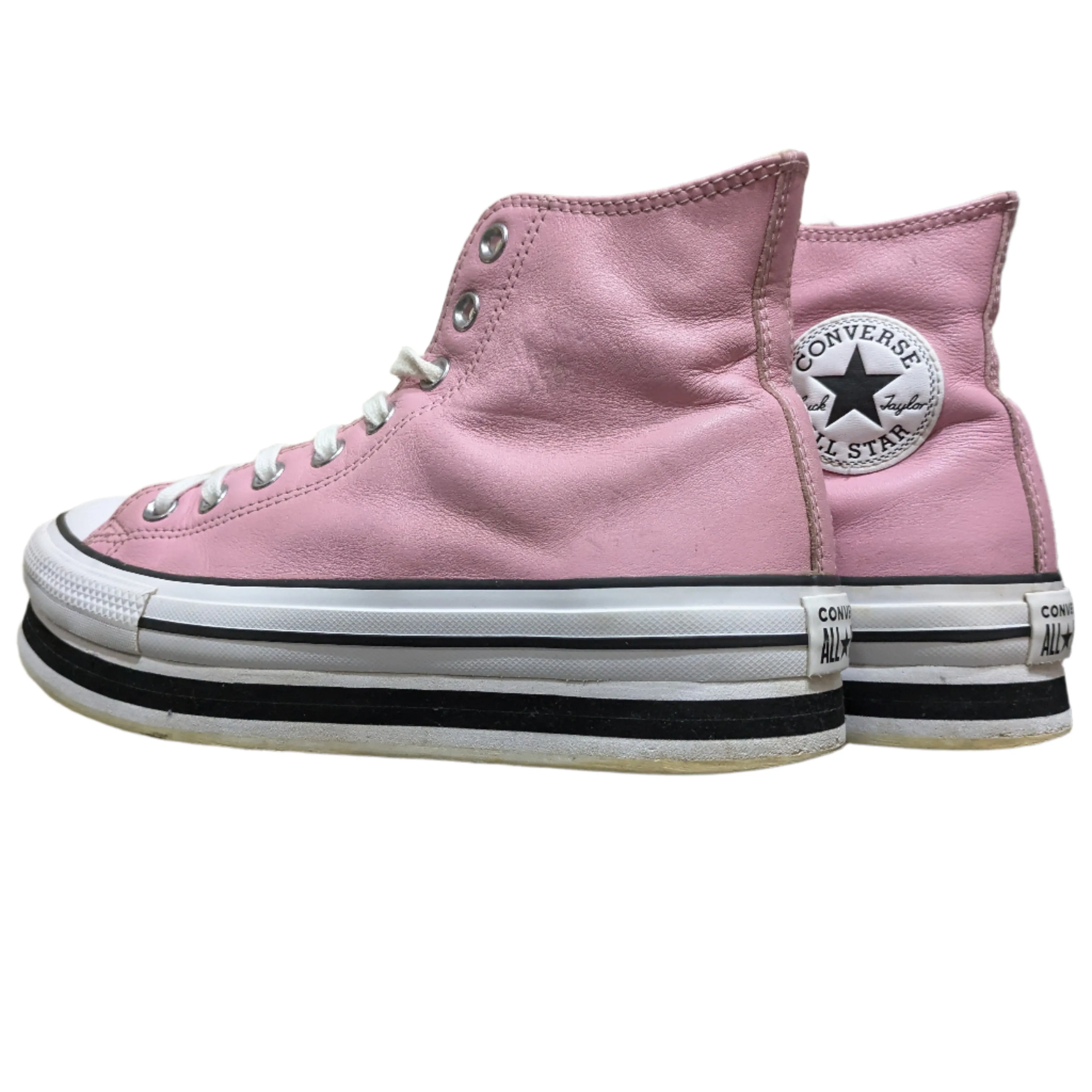 Converse Chuck Taylor All Star Leather EVA High Top - Pink Size UK 7 / EU 40 / US 9