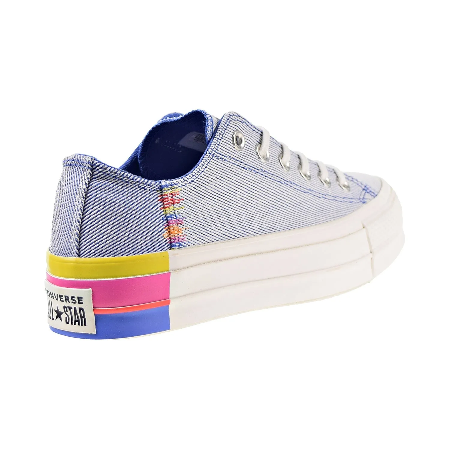 Converse Chuck Taylor All Star Lift Rainbow OX Women's Shoes Blue-White