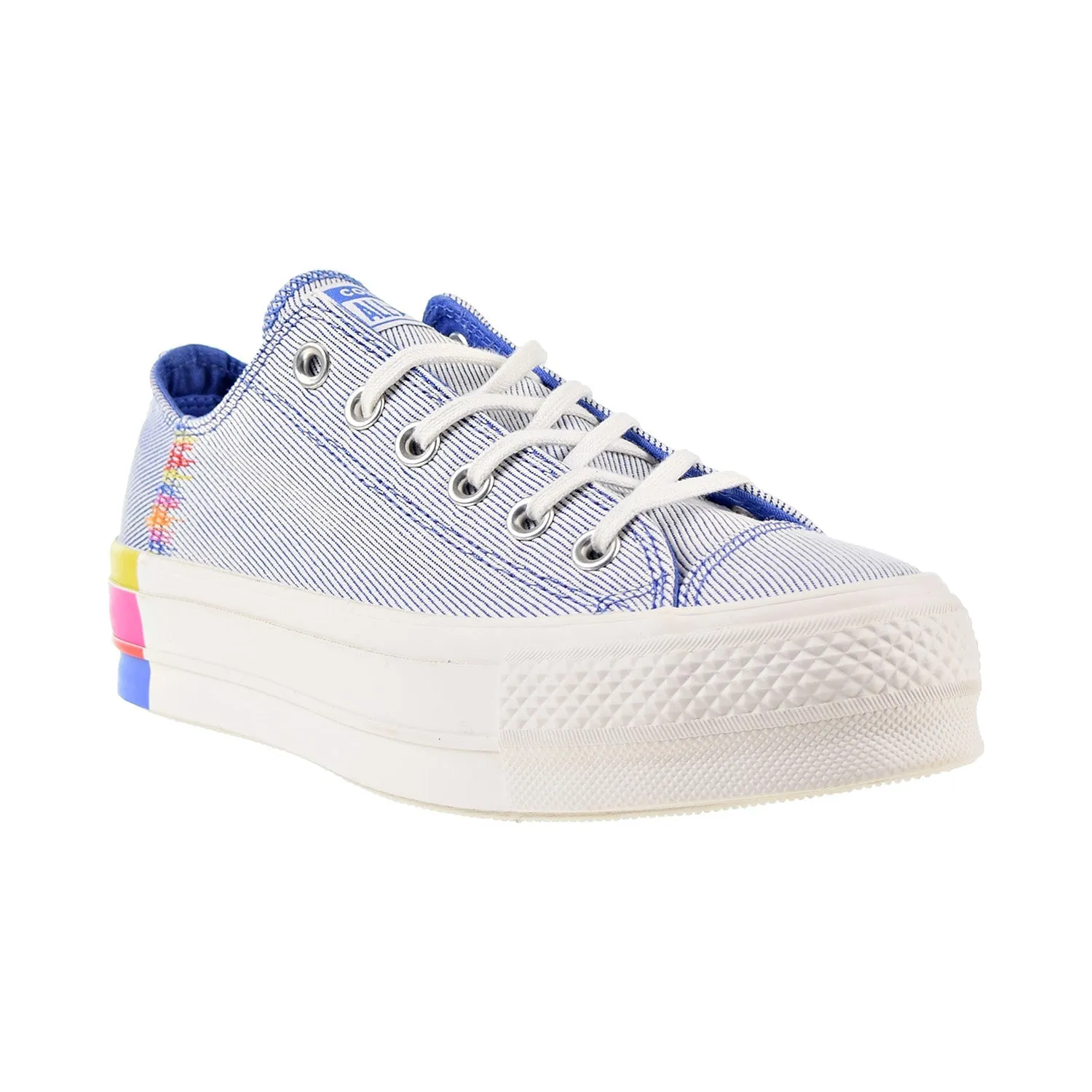 Converse Chuck Taylor All Star Lift Rainbow OX Women's Shoes Blue-White